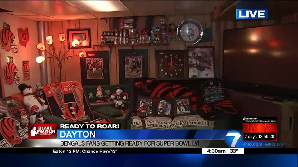 Maine's biggest Bengals fan shows off his 'man cave'